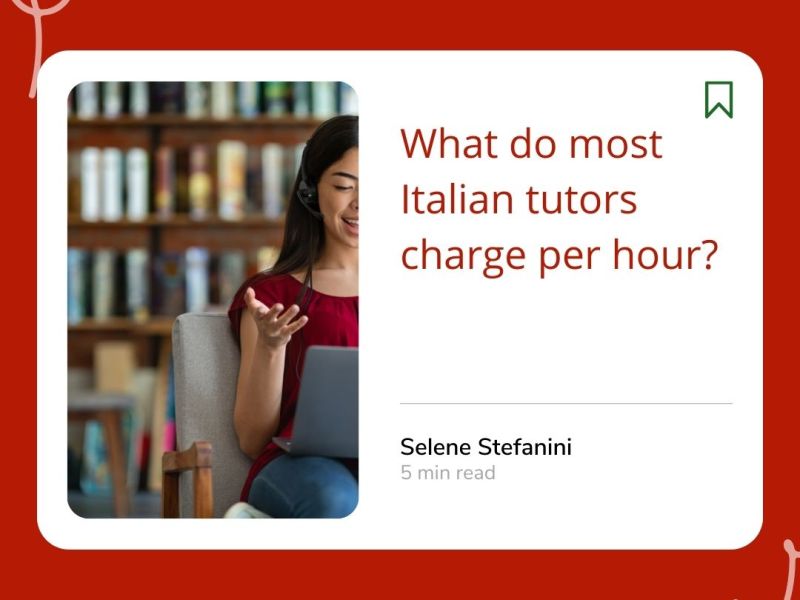What do most Italian tutors charge per&nbsp;hour?